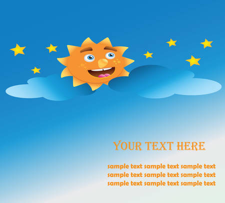 The sun smileのイラスト素材