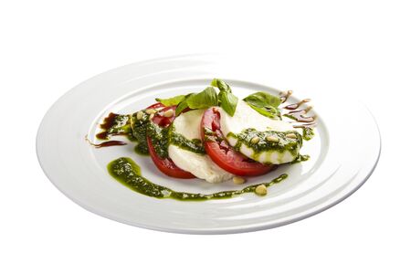 Salad "Caprese". Traditional Italian dishの写真素材