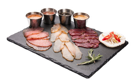 Set with snacks (ingredients) for Thai grill. Asian cuisine.