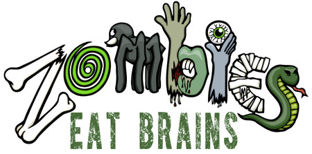 zombies eat brainsのイラスト素材