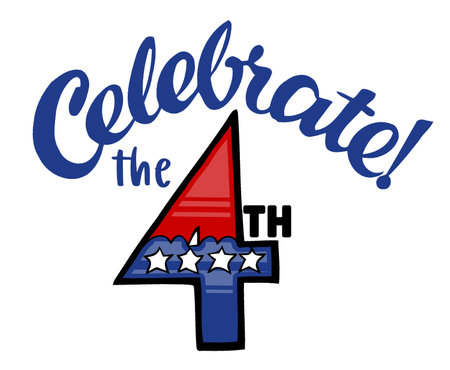 celebrate the 4th of July, USAのイラスト素材