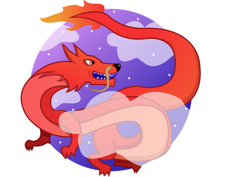 vector, dragon, creature, culture, traditional, tattoo, chinese, mythologyのイラスト素材
