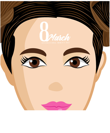 international women day, vector, illustration, march, happyのイラスト素材