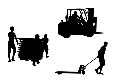 Vector drawing tools for the movement of goodsのイラスト素材