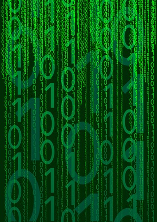 drawing of a number of digits in a certain sequence. Drawing on the Internetのイラスト素材