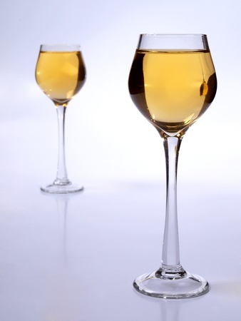 Color photo of a glass of wine glasses       の写真素材