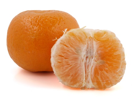 Color photograph of sliced pieces mandarin oranges    の写真素材