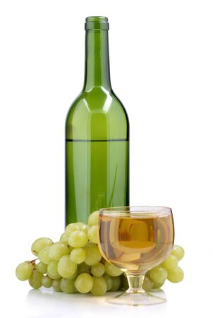 a glass of wine and grapes       の写真素材