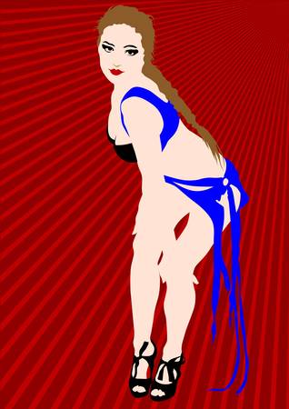 dancing women. Silhouettes of peopleのイラスト素材