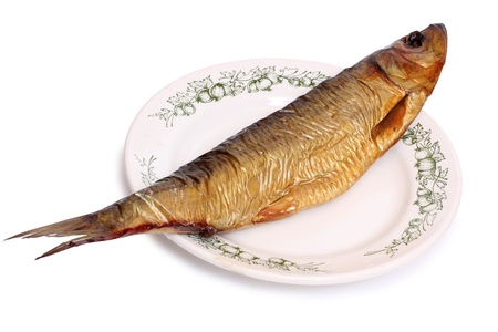 Color photo of a herring on dishの写真素材