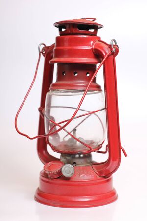 Color photo of an old kerosene lampの写真素材