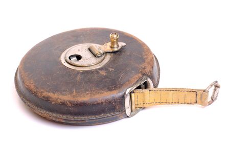 Color photo of old measuring rulerの写真素材