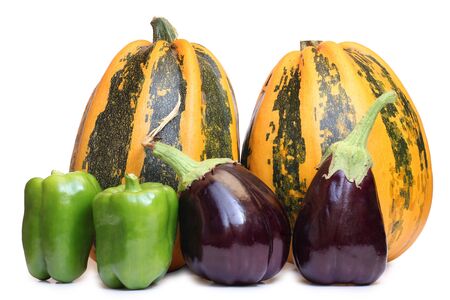 Color photo of vegetable on a white backgroundの写真素材