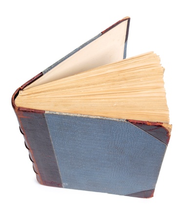 Color photo of a large old book       の写真素材