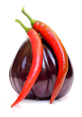 Color photo of vegetable on a white backgroundの写真素材