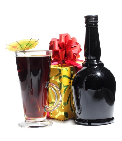 Color photo of a glass with cocktailの写真素材