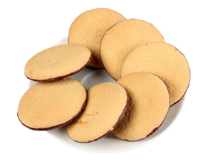 Color photo of cookies on a plateの写真素材