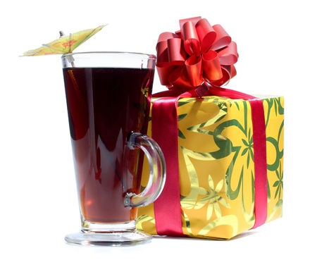 Color photo of a glass with cocktailの写真素材