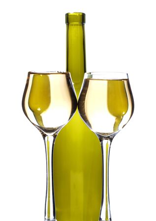 Color photo of wine glasses of wedding      の写真素材