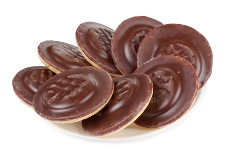 Color photo of cookies on a plateの写真素材