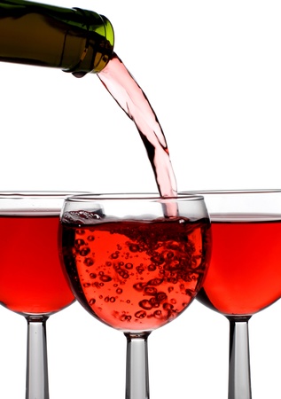 Color photo of a glass of wineの写真素材