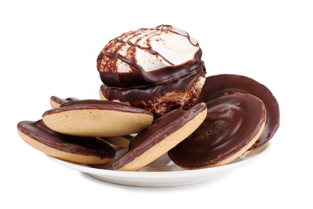 Color photo of cookies on a plateの写真素材