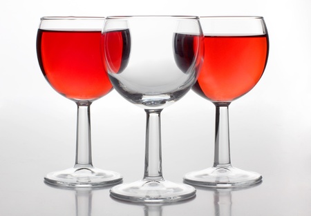 Color photo of a glass of wineの写真素材