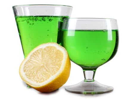 Color photo of a glass cup with tequilaの写真素材