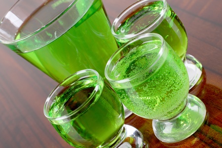 Color photo of a glass cup with a cocktailの写真素材