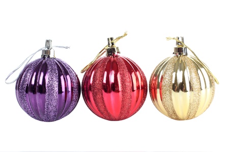 Color photo of christmas ballsの写真素材