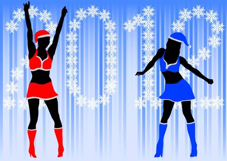Vector drawing girl to suit Snow Maidenのイラスト素材