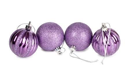 Color photo of christmas ballsの写真素材