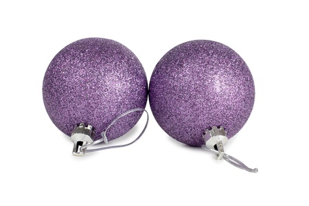 Color photo of christmas ballsの写真素材