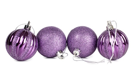 Color photo of christmas ballsの写真素材