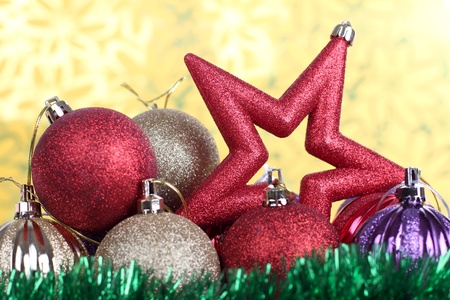 Color photo of colorful Christmas starの写真素材