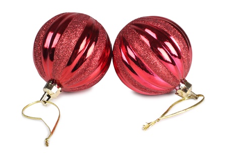 Color photo of christmas ballsの写真素材