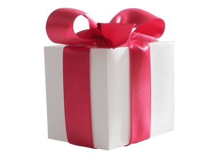 Color photo of a box and ribbonの写真素材