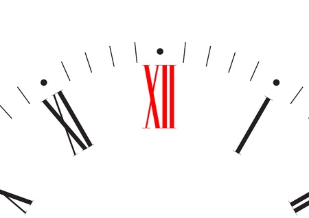 drawing large clock dialのイラスト素材