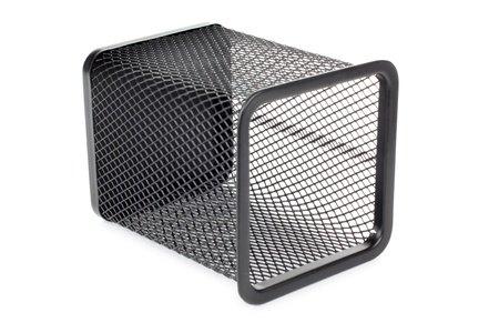 Color photo of a metal basketの写真素材