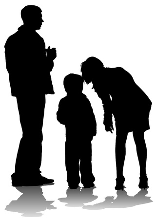 parents and childのイラスト素材