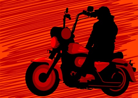 tourist motorcycleのイラスト素材