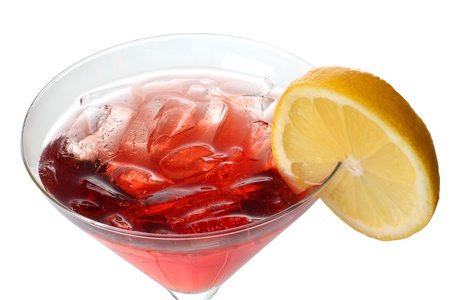 Color photograph of glasses of wine and lemonの写真素材