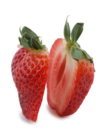 Color photograph of fresh red strawberries      の写真素材