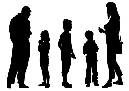 Parents and childのイラスト素材