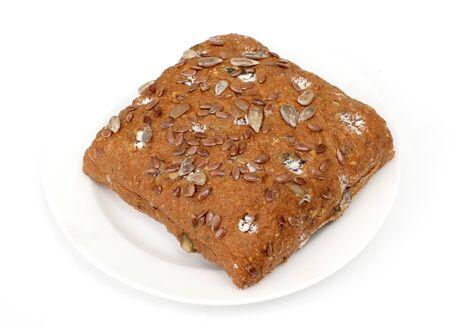 Color photo of sweet snack on plateの写真素材