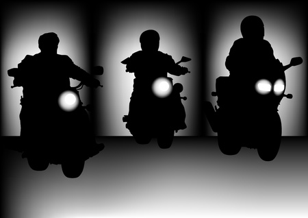  drawing a tourist motorcycleのイラスト素材