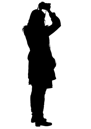  image of people with camerasのイラスト素材