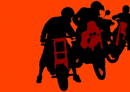  drawing a tourist motorcycleのイラスト素材