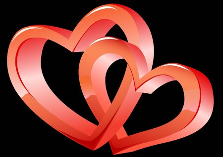 Vector drawing of icons on a theme of love and marriageのイラスト素材