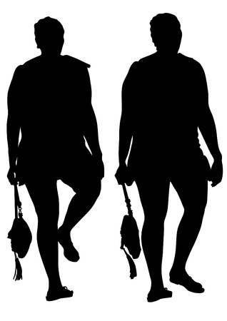 drawing beautiful girl in dressのイラスト素材